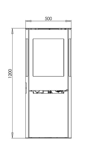 Aduro P5 Lux  Poêle à granulés exclusif avec vitres latérales